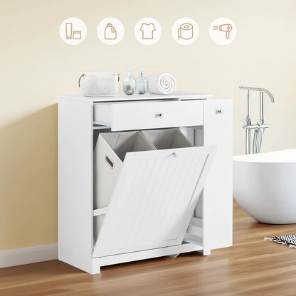 Meuble salle de bain avec bac à linge 78x38x90cm - vente privée 14:29;200007763:201336101