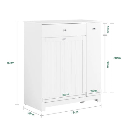 Meuble salle de bain avec bac à linge 78x38x90cm - vente privée 14:29;200007763:201336101