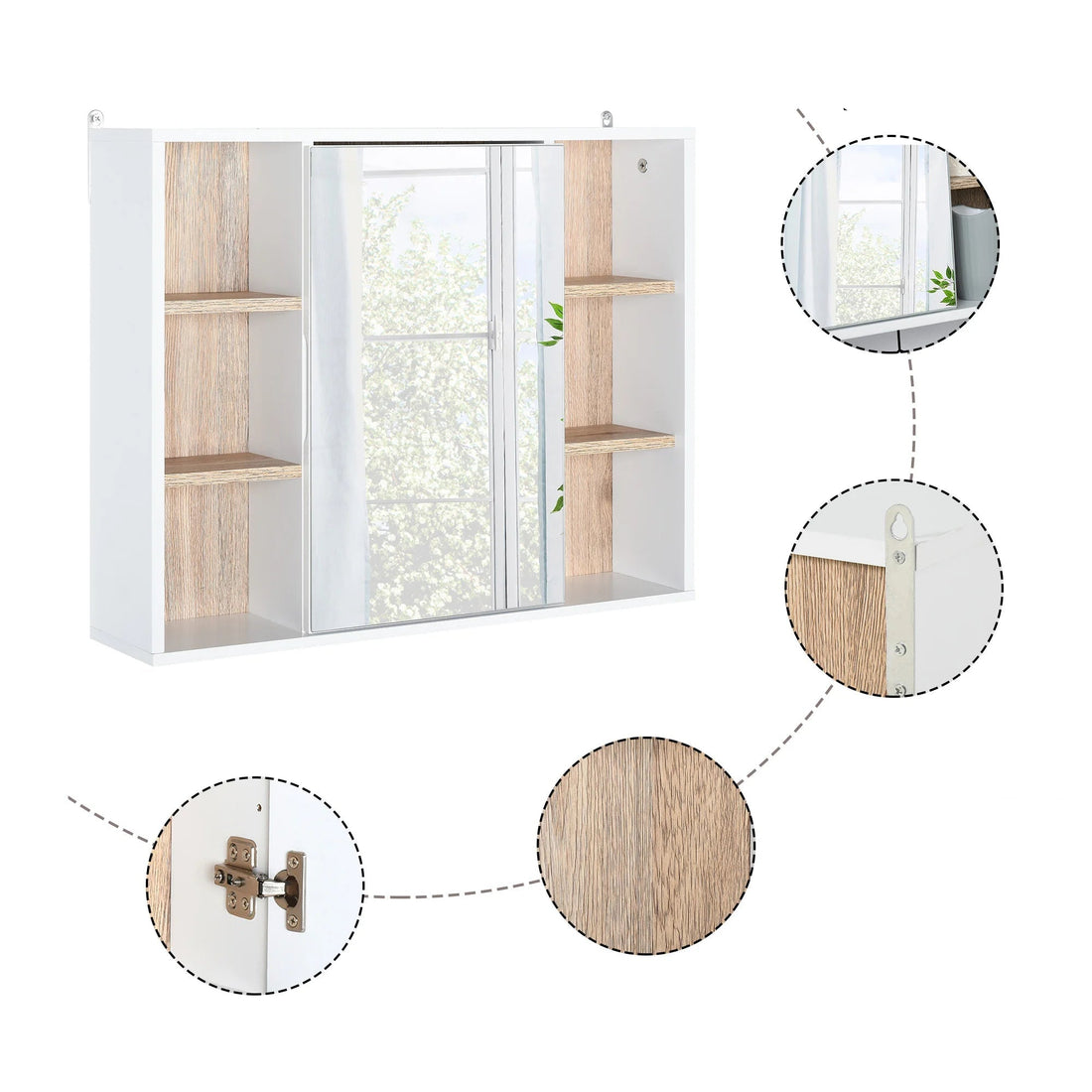 Meuble salle de bain avec miroir simple - vente privée 200007763:201336104