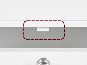 Meuble salle de bain avec panier linge - vente privée 14:29Blanc Nuage;200007763:201336101