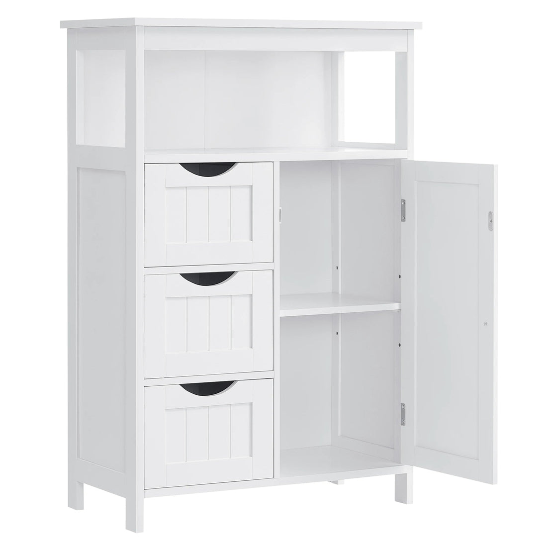 Meuble salle de bain bas avec 3 Tiroirs 60 x 30 x 80 cm, Blanc - vente privée 14:29;200007763:201336342