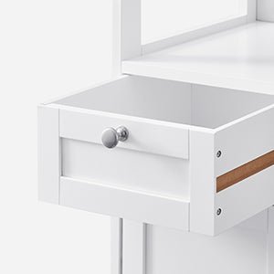 Meuble salle de bain bas avec 3 Tiroirs 60 x 30 x 80 cm, Blanc - vente privée 14:29;200007763:201336342