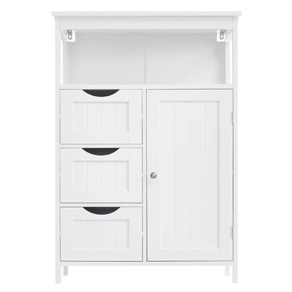 Meuble salle de bain bas avec 3 Tiroirs 60 x 30 x 80 cm, Blanc - vente privée 14:29;200007763:201336342