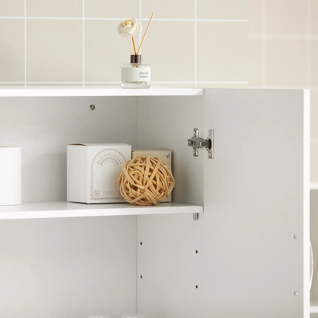 Meuble salle de bain blanc moderne 60x60x30cm - vente privée 14:365458Brown;200007763:201336101