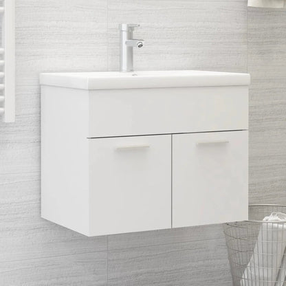 Meuble salle de bain blanc mural et moderne 60x38.5x46 cm - vente privée 14:35085060 x 38.5 x 46 cm;200007763:201336343
