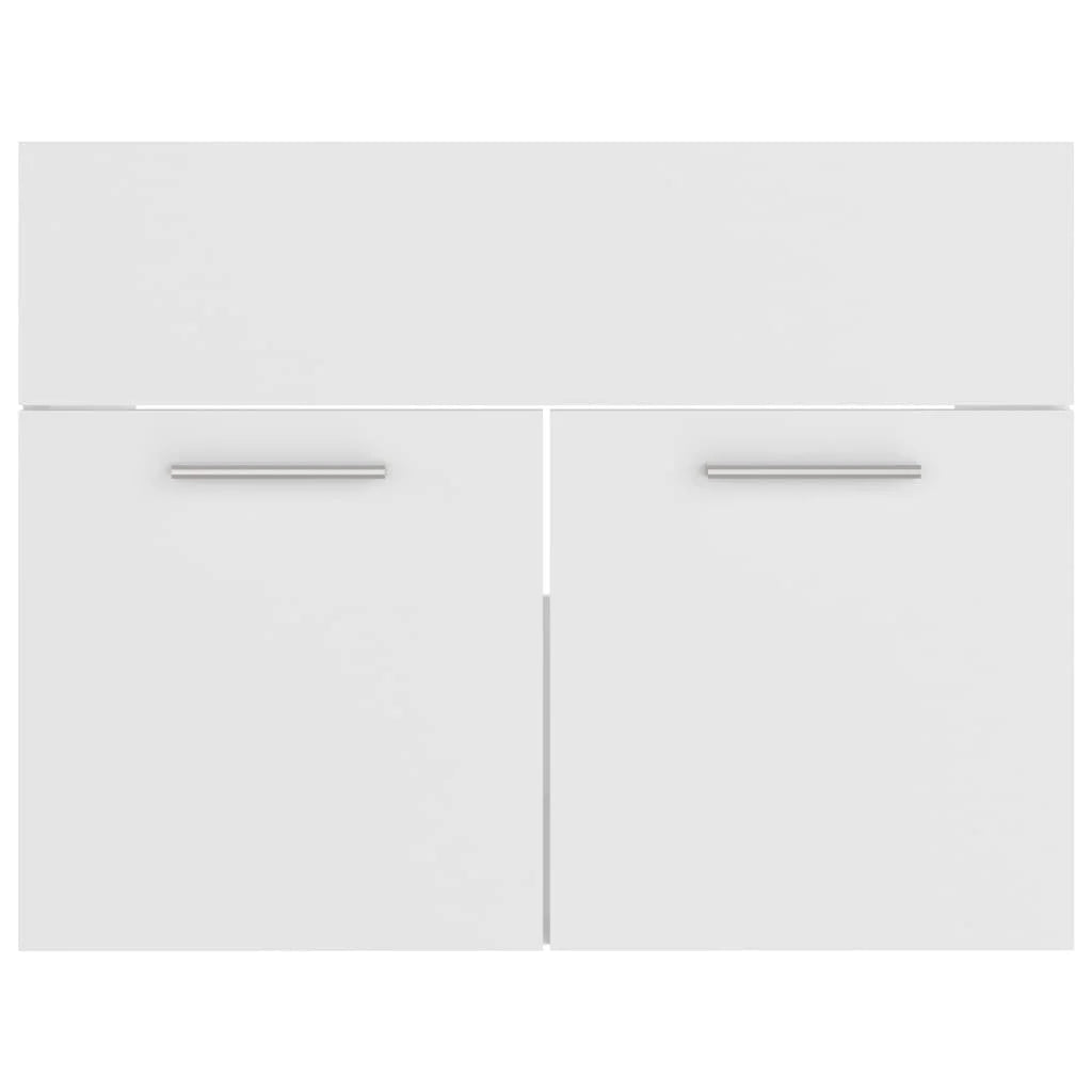 Meuble salle de bain blanc mural et moderne 60x38.5x46 cm - vente privée 14:35085060 x 38.5 x 46 cm;200007763:201336343