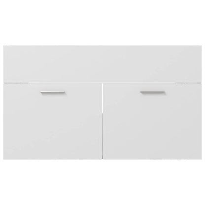 Meuble salle de bain blanc mural et moderne 60x38.5x46 cm - vente privée 14:35085060 x 38.5 x 46 cm;200007763:201336343