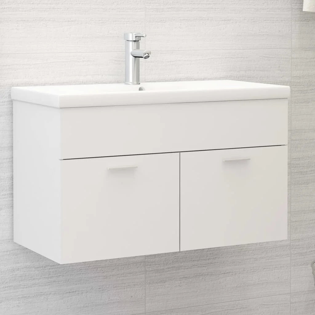 Meuble salle de bain blanc mural et moderne 60x38.5x46 cm - vente privée 14:35085060 x 38.5 x 46 cm;200007763:201336343