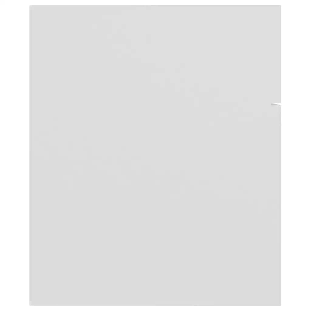 Meuble salle de bain blanc mural et moderne 60x38.5x46 cm - vente privée 14:35085060 x 38.5 x 46 cm;200007763:201336343