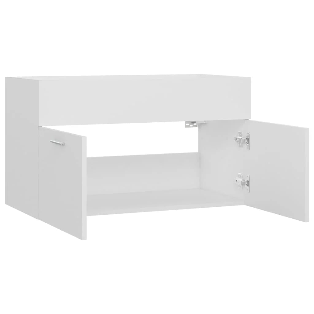 Meuble salle de bain blanc mural et moderne 60x38.5x46 cm - vente privée 14:35085060 x 38.5 x 46 cm;200007763:201336343