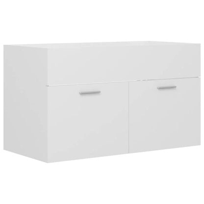 Meuble salle de bain blanc mural et moderne 60x38.5x46 cm - vente privée 14:49680 x 38.5 x 46 cm;200007763:201336343