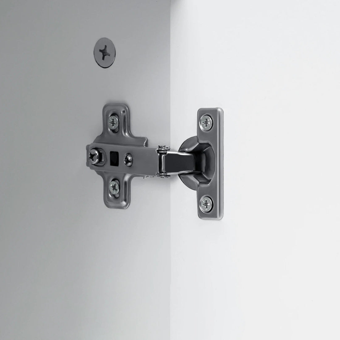 Meuble salle de bain blanc sous lavabo 60x60x30cm - vente privée 14:29;200007763:201336101
