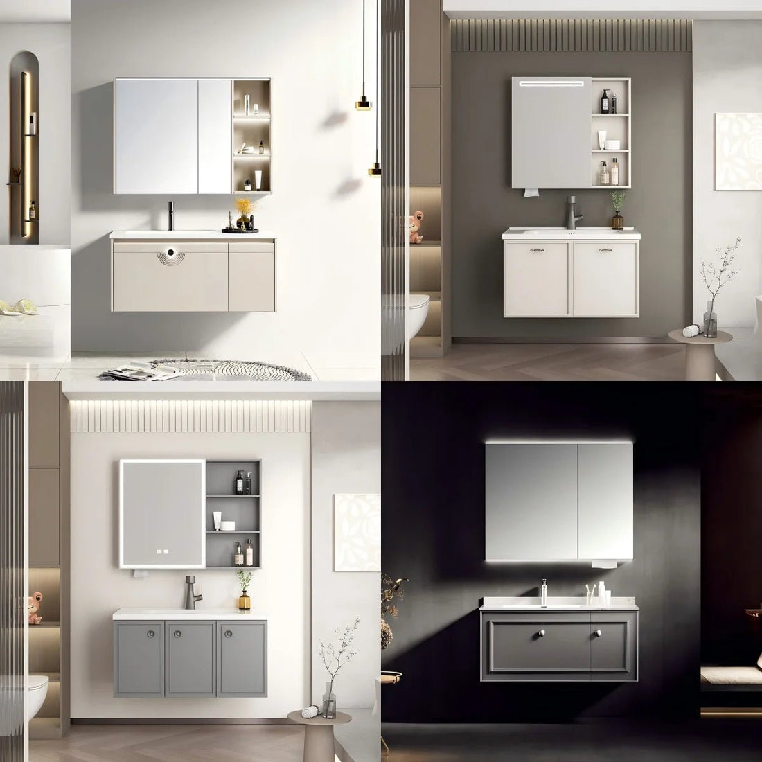 Meuble salle de bain bois de luxe moderne et élégant ensemble - vente privée 14:29Other