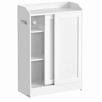 Meuble salle de bain chic et tendance - Pour Produits beauté ou papier toilette 20 x 60 x 80 cm - vente privée 14:29Blanc Nuage;200007763:201336101