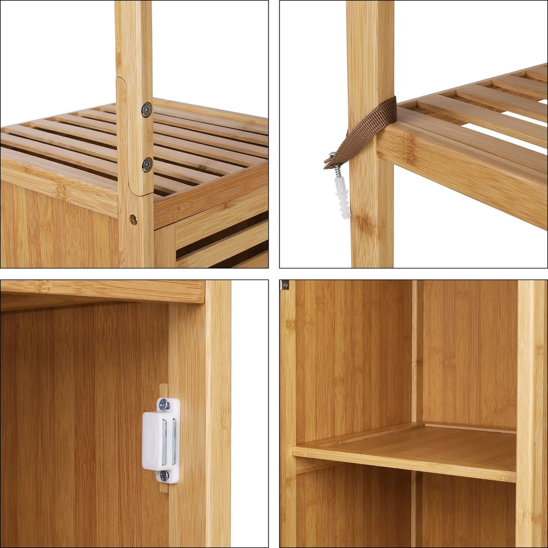 Meuble salle de bain colonne bois 169cm - vente privée 14:933Natural;200007763:201336101