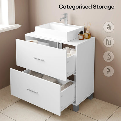 Meuble salle de bain design luxe simple 60x30x60cm - vente privée 14:29White;200007763:201336101