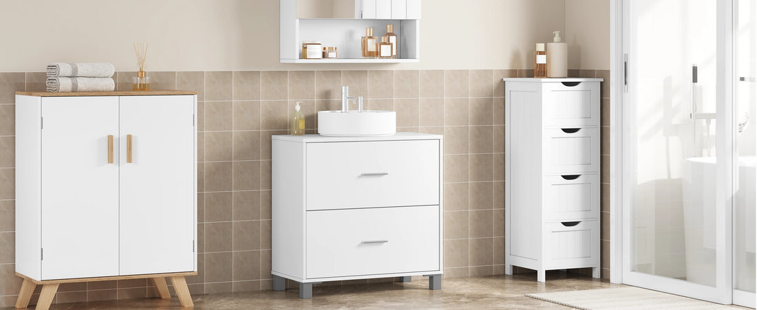 Meuble salle de bain design luxe simple 60x30x60cm - vente privée 14:29White;200007763:201336101