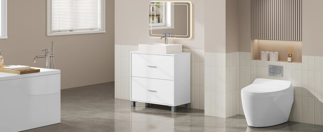Meuble salle de bain design luxe simple 60x30x60cm - vente privée 14:29White;200007763:201336101