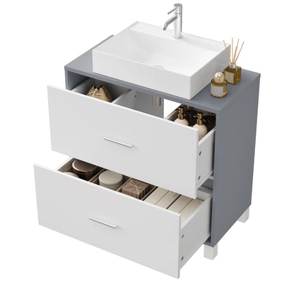 Meuble salle de bain design luxe simple 60x30x60cm - vente privée 14:29White;200007763:201336101