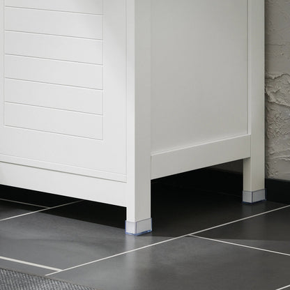 Meuble salle de bain doubles portes blanches - 70x90x35cm - vente privée 14:29;200007763:201336101