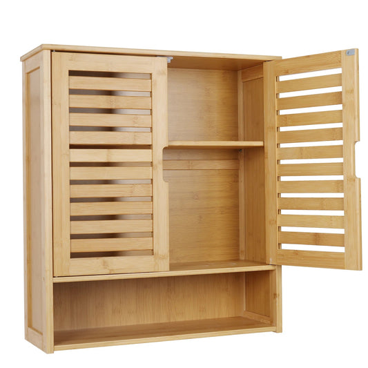 Meuble salle de bain en bambou mural - vente privée 14:29Wood;200007763:201336101