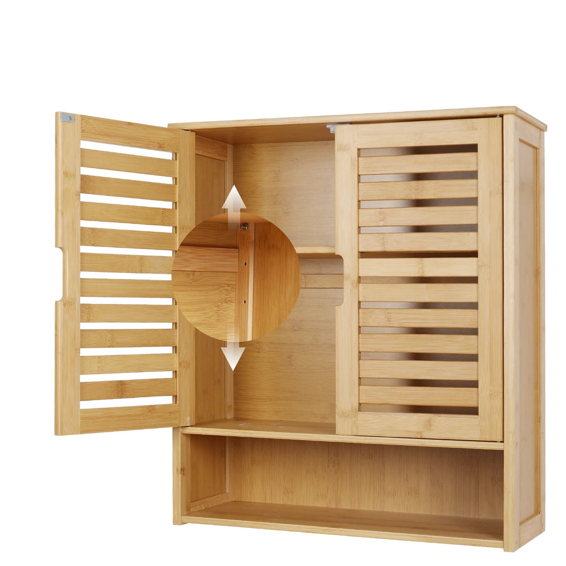 Meuble salle de bain en bambou mural - vente privée 14:29Wood;200007763:201336101