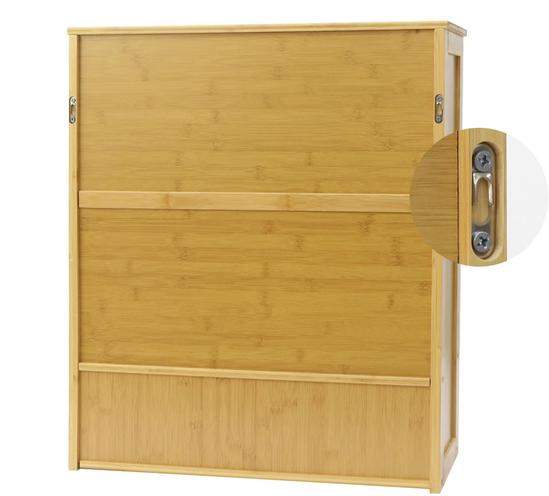 Meuble salle de bain en bambou mural - vente privée 14:29Wood;200007763:201336101
