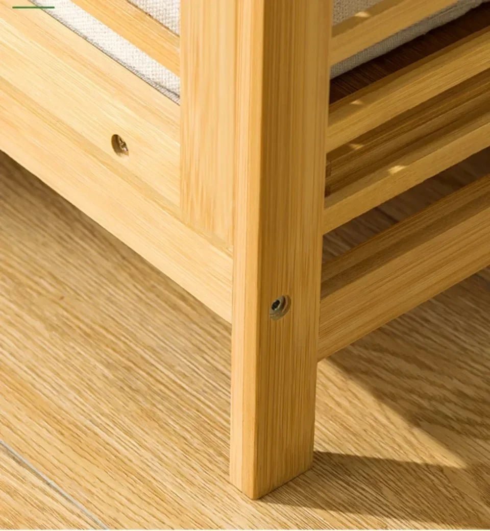 Meuble salle de bain en bois bambou multifonction - vente privée 14:3663 Tier-50cm