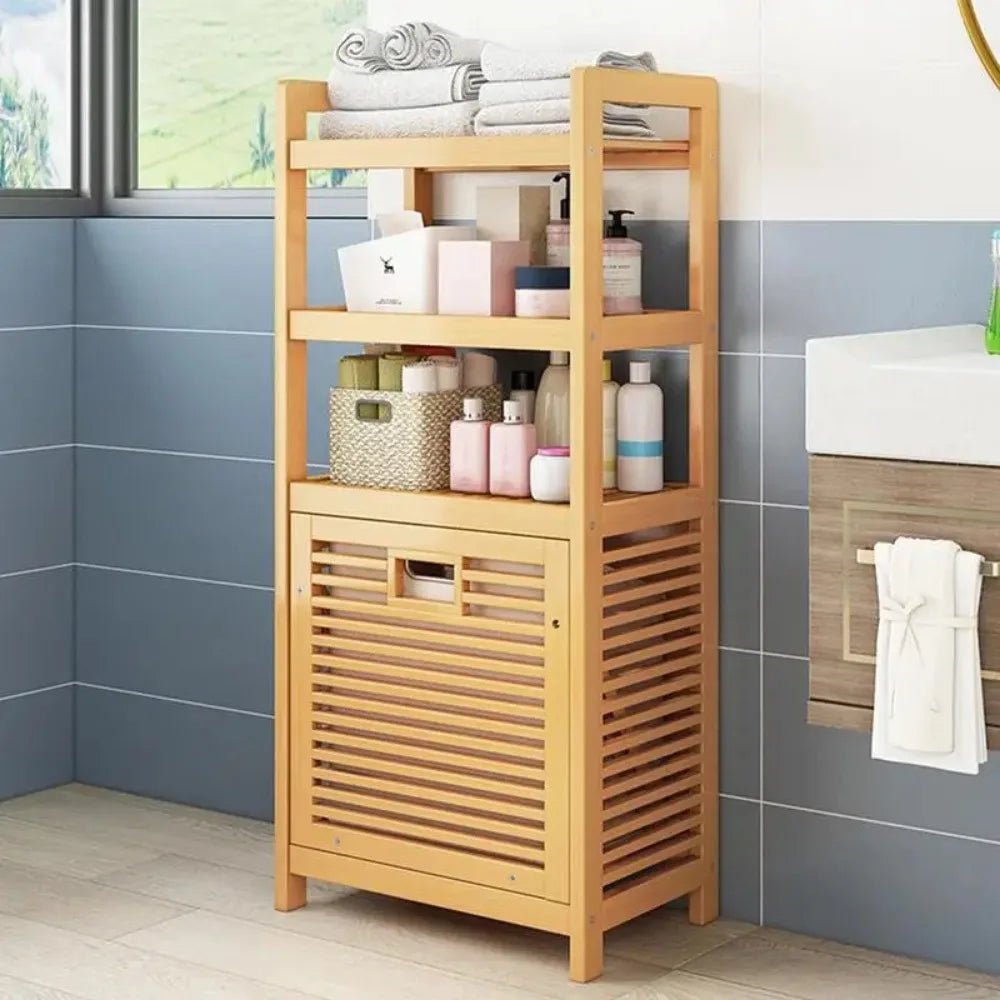 Meuble salle de bain en bois bambou multifonction - vente privée 14:3663 Tier-50cm