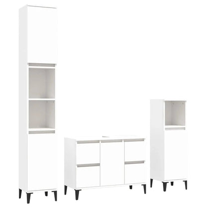 Meuble salle de bain en bois d'ingénierie ensemble de 3 pièces - vente privée 14:350852;200007763:201336343