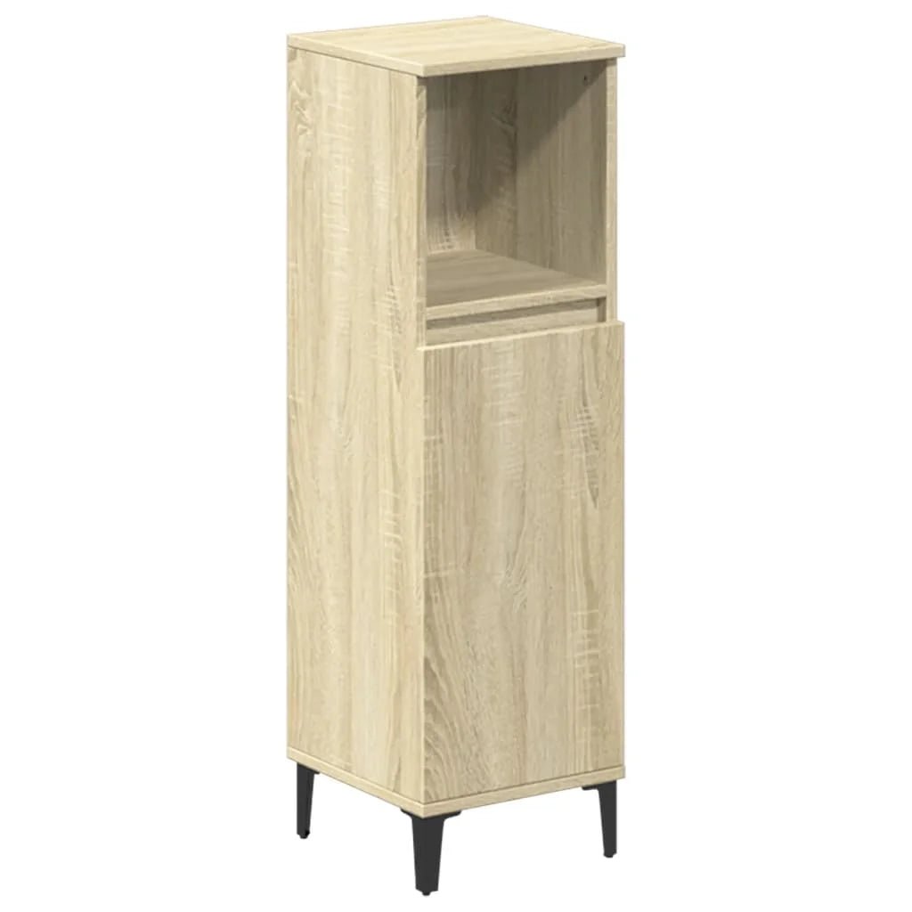 Meuble salle de bain en bois d'ingénierie ensemble de 3 pièces - vente privée 14:496;200007763:201336343