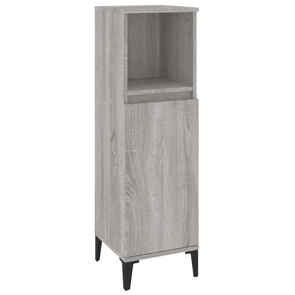 Meuble salle de bain en bois d'ingénierie ensemble de 3 pièces - vente privée 14:496;200007763:201336343