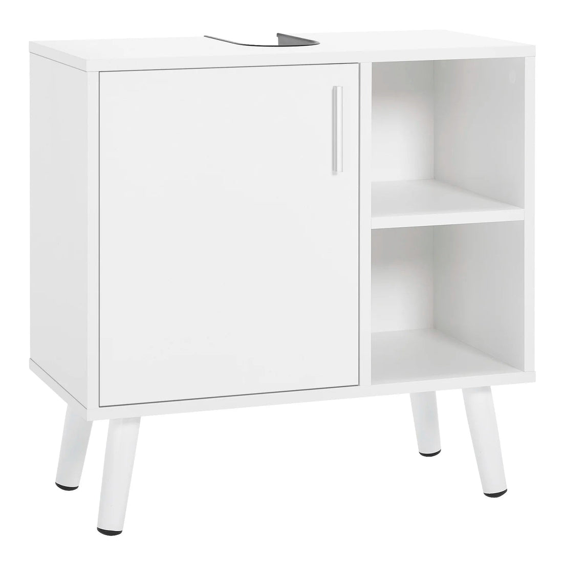 Meuble salle de bain en bois moderne 60x30x60.5cm - vente privée 14:10White;200007763:201336101