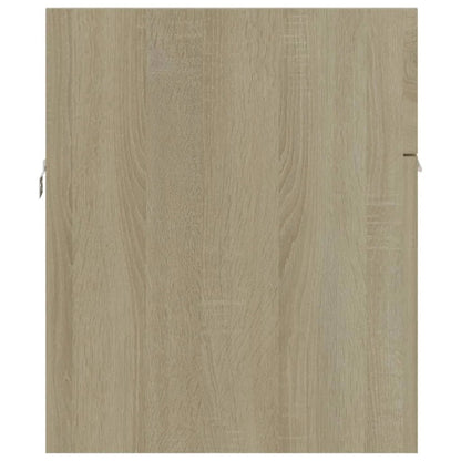 Meuble salle de bain en chêne bois d'ingénierie 90x38.5x46 cm - vente privée 200007763:201336343