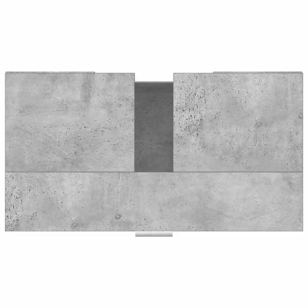 Meuble salle de bain gris béton en bois - vente privée 200007763:201336343