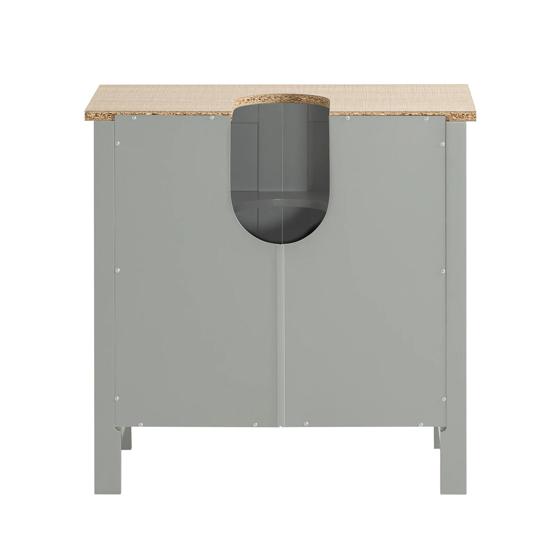 Meuble salle de bain gris sur pieds 60x60x30cm - vente privée 14:200006151;200007763:201336101