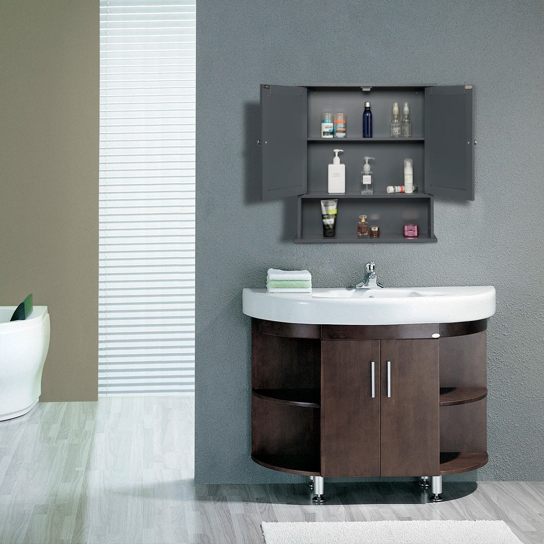 Meuble salle de bain industriel mural de 56x13x58.3cm - vente privée 14:29;200007763:201336101