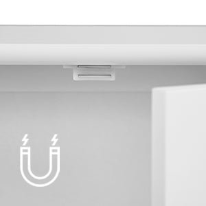 Meuble salle de bain murale blanc avec 2 portes - vente privée 14:29;200007763:201336101