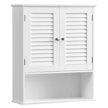Meuble salle de bain murale blanc avec 2 portes - vente privée 14:29;200007763:201336101