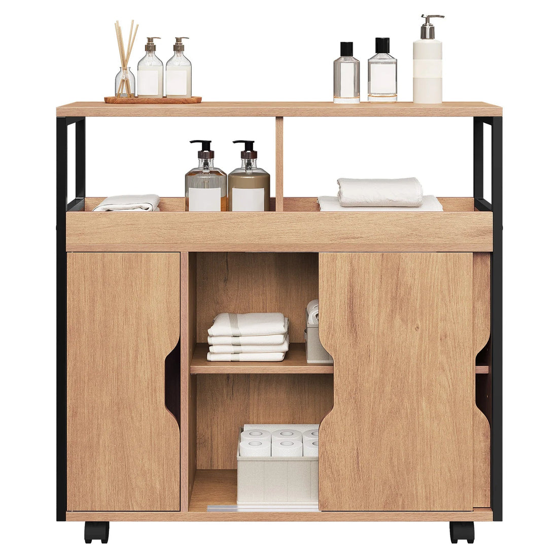 Meuble salle de bain original simple 70x70x20cm - vente privée 14:366Light Oak;200007763:201336101