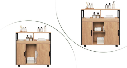 Meuble salle de bain original simple 70x70x20cm - vente privée 14:366Light Oak;200007763:201336101
