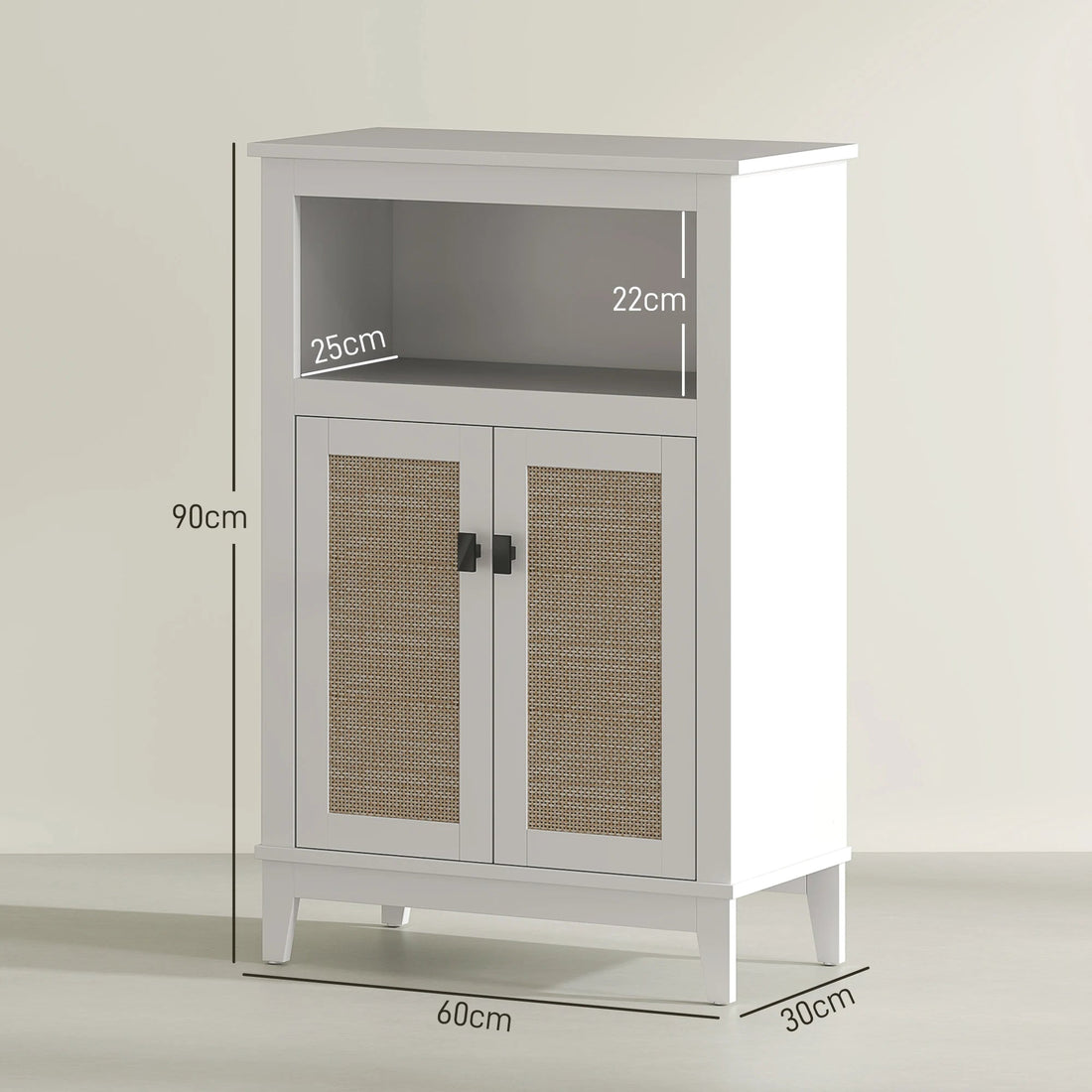 Meuble salle de bain pas cher porte en rotin - vente privée 14:-1;200007763:201336104