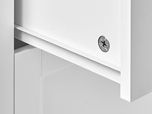 Meuble salle de bain sans vasque emplacement panier - 30 x 60 x 80 cm - vente privée 14:29Blanc Nuage;200007763:201336342