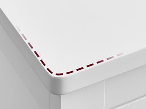 Meuble salle de bain sans vasque emplacement panier - 30 x 60 x 80 cm - vente privée 14:29Blanc Nuage;200007763:201336342