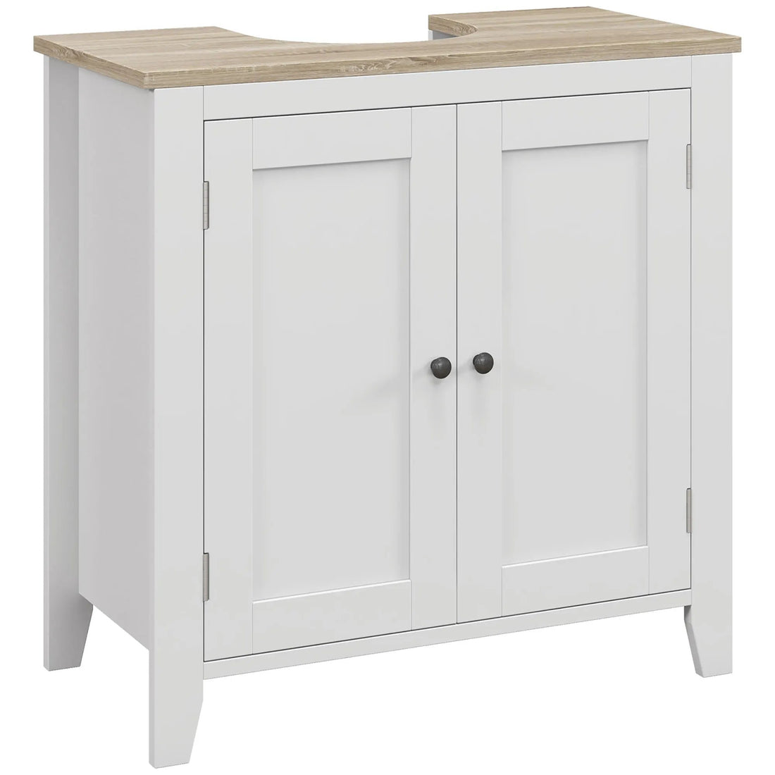 Meuble salle de bain sous évier blanc 60X30X60 cm - vente privée 14:29;200007763:201336104