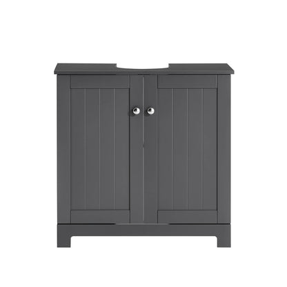 Meuble salle de bain sous évier noir et blanc - 60x60x30cm - vente privée 14:200004890;200007763:201336101