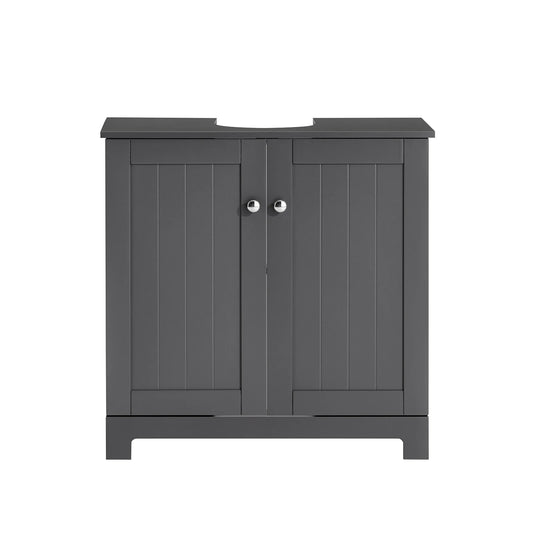 Meuble salle de bain sous évier noir et blanc - 60x60x30cm - vente privée 14:200004890;200007763:201336101