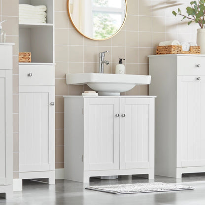 Meuble salle de bain sous évier noir et blanc - 60x60x30cm - vente privée 14:29;200007763:201336101