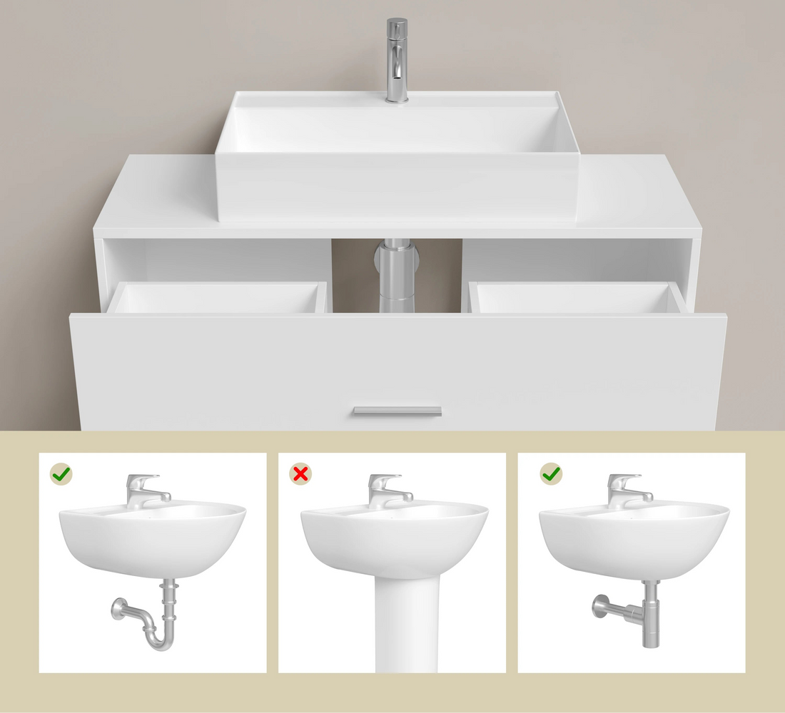 Meuble salle de bain sous lavabo 80x30x60cm - vente privée 14:29;200007763:201336101