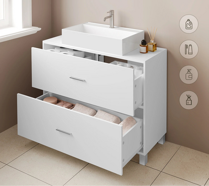 Meuble salle de bain sous lavabo 80x30x60cm - vente privée 14:29;200007763:201336101